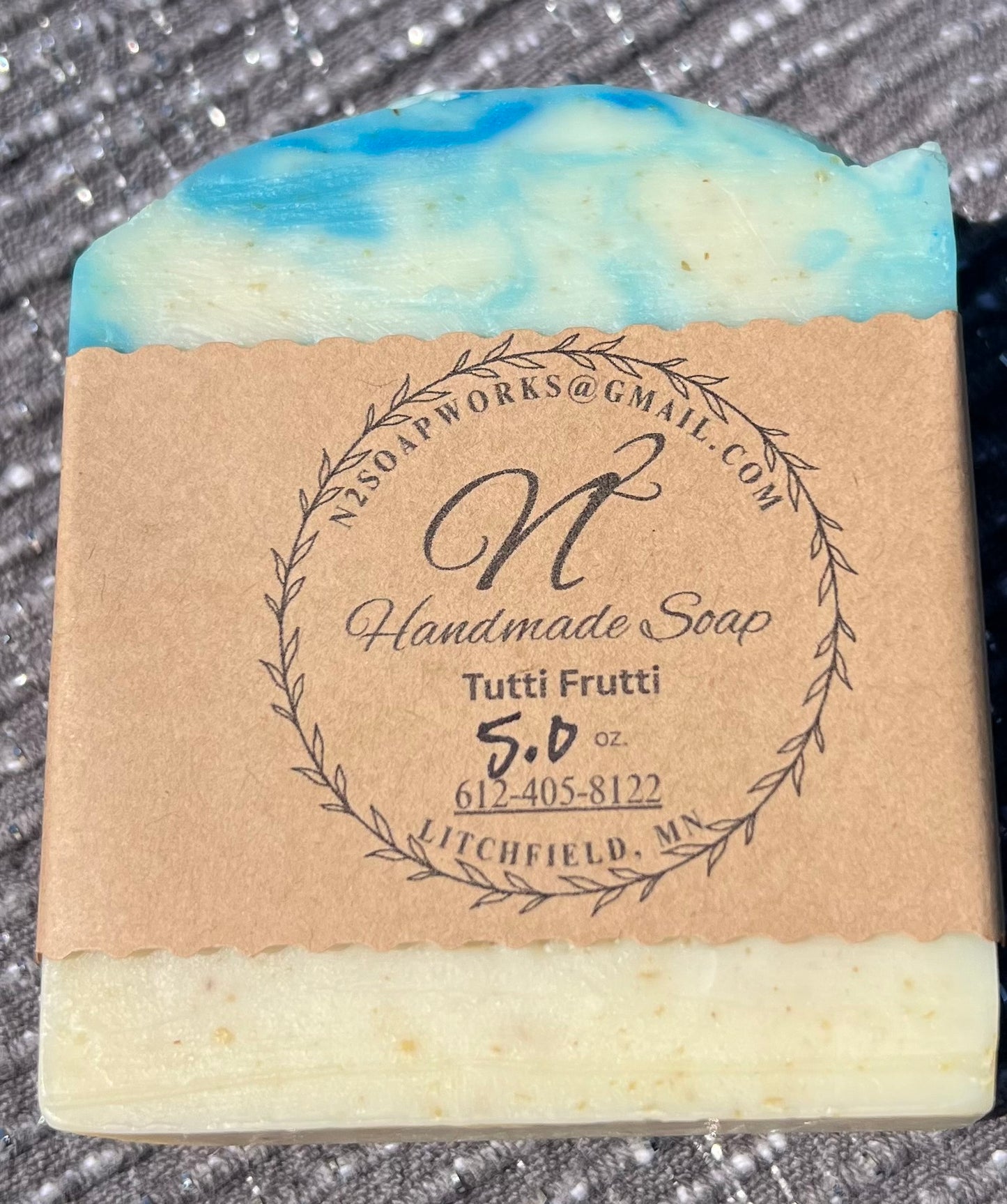 Hand Made Soap: Tutti Frutti with ground oatmeal